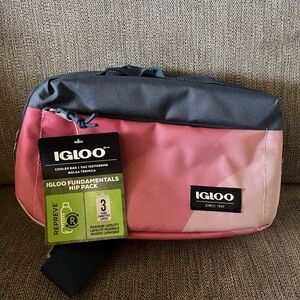 Igloo Pink and Black Hip Pack